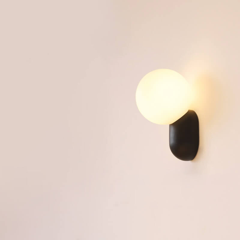 Macaron Resin Glass Ball Wall Sconce