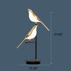 Nordic Minimalist LED Table Lamp - Magpie Bird Design
