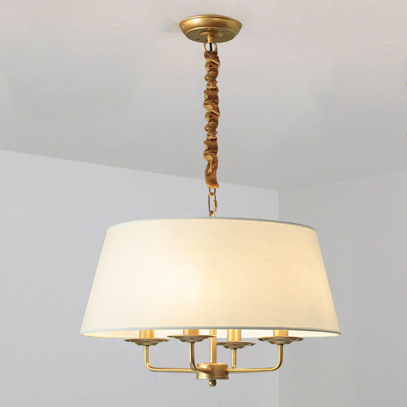 Classic European 4-Light Iron Pendant Lamp