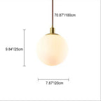 White Orb Nordic Pendant Light