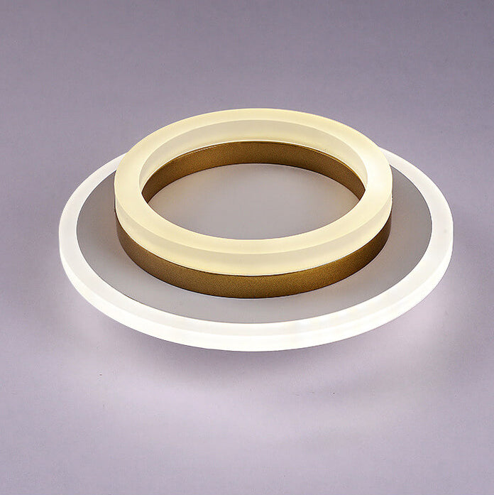 Nordic Acrylic LED Flush Mount Ceiling Light - Square & Circle Design