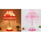 Elegant European Glass Table Lamp - 1-Light Wedding Design