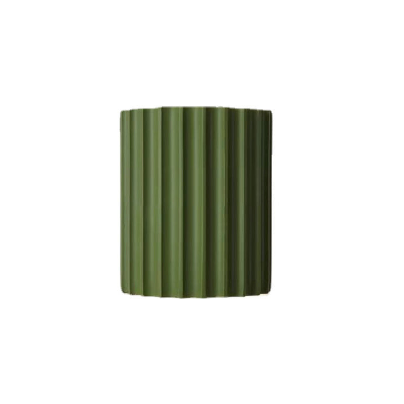 Scandinavian Resin Half Column 2-Light Wall Sconce
