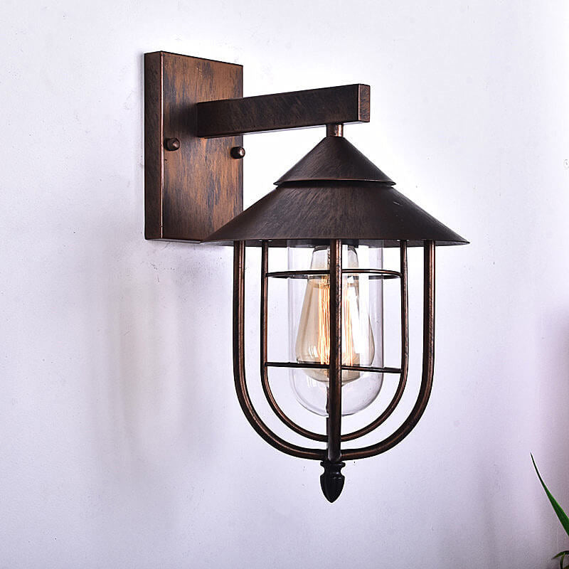 Premium Vintage Industrial Iron Wall Sconce - 1-Light