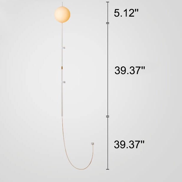 Minimalist Glass Globe Wall Sconce