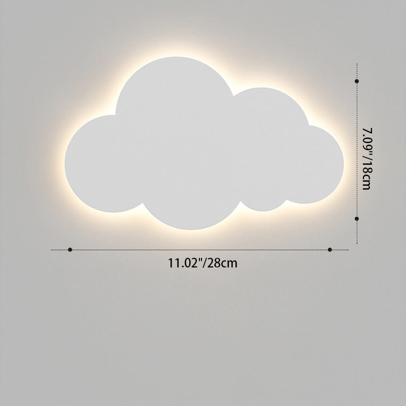 Smiley Cloud LED Kids Wall Sconce