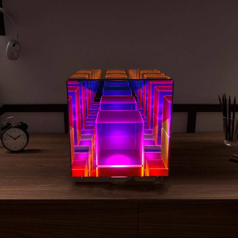 RGB Acrylic Rubik's Cube LED Table Lamp