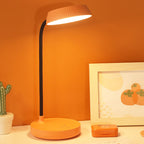 Nordic Minimalist LED Touch Desk Lamp with Eye Protection - Round Plate Design