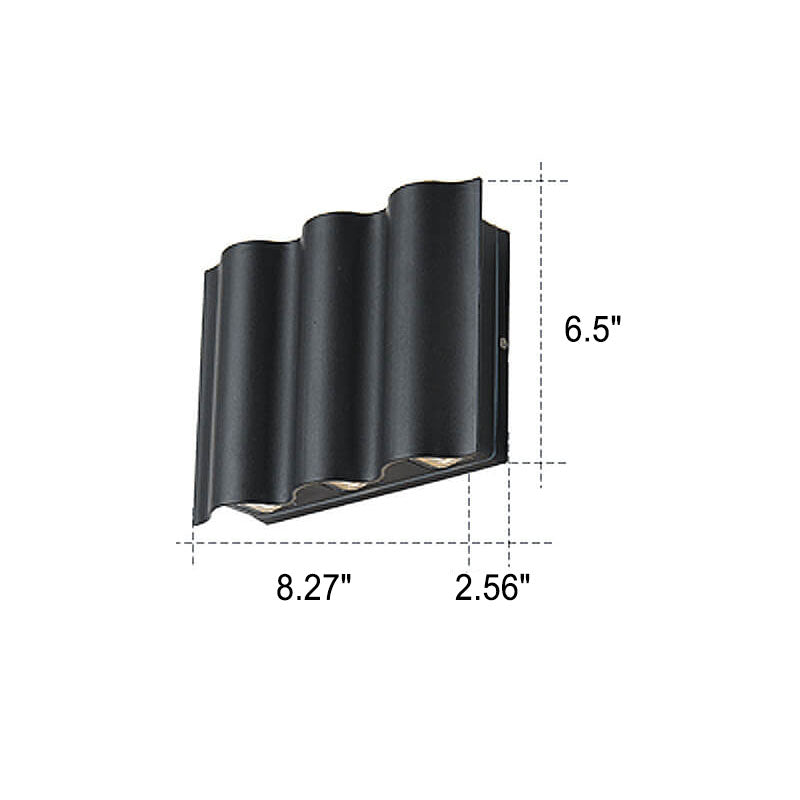 Contemporary Waterproof LED Outdoor Wall Sconce