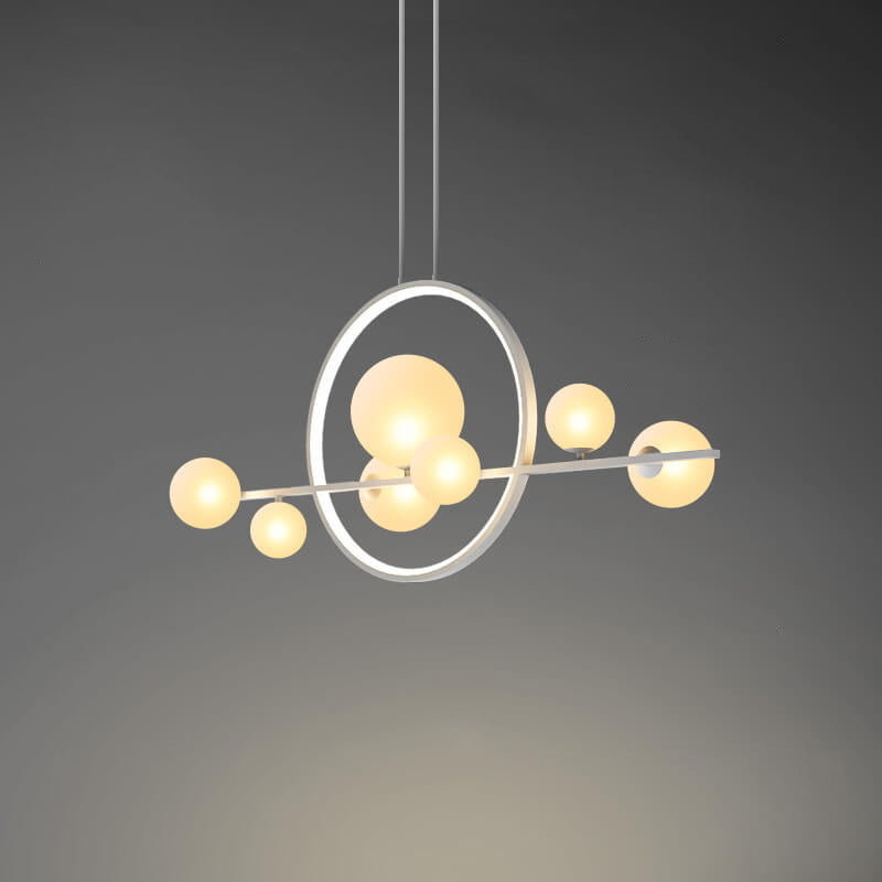 Contemporary Glass Bubble Chandelier - 7/10 Light Design