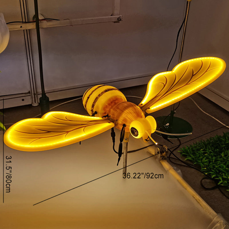 Premium Art Deco Waterproof LED Bee Landscape Light