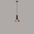 Industrial Tapered Cement Pendant Light - 1-Light Fixture for Living Room