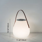 Premium Solar Waterproof Leather Cylinder Lantern
