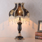 Elegant European Court Resin Table Lamp - 1-Light for Bedroom