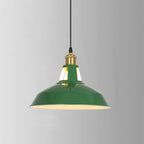 Vintage Green Iron Cone Pendant Light