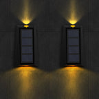 Premium Solar RGB Trapezoid Outdoor LED Wall Sconce Lamp