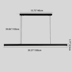 Sleek Minimalist Long LED Pendant Light