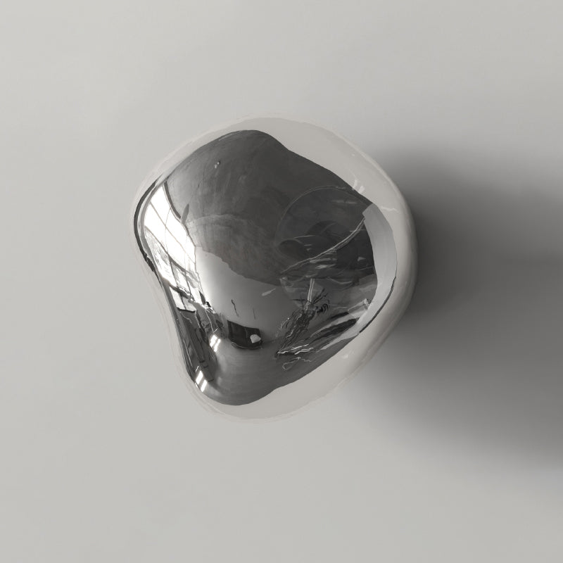 Minimalist Spherical Glass 1-Light Sconce