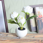Premium LED Tulip Peony Night Light Table Lamp