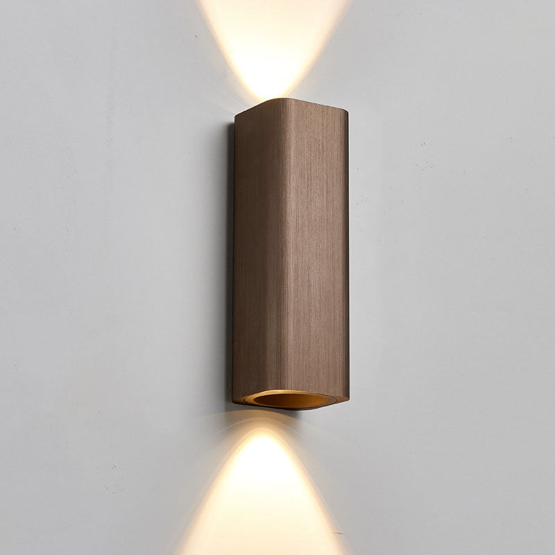 Brushed Aluminum Rectangular LED Sconce