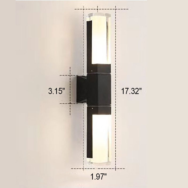 Modern Waterproof Rectangular LED Wall Sconce