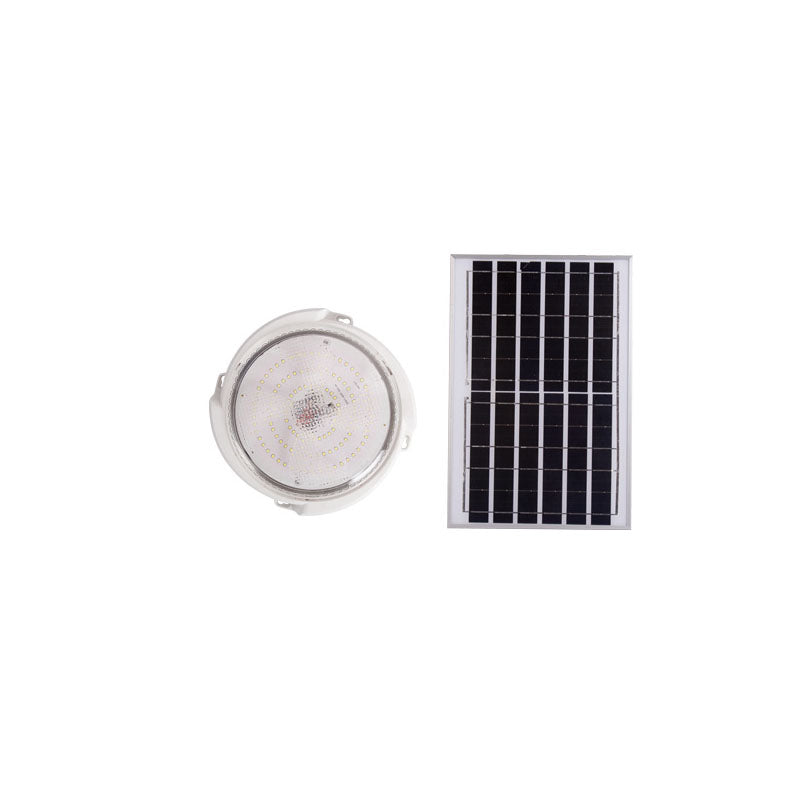 Premium Round Solar LED Flush Mount Light with Remote