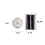 Premium Round Solar LED Flush Mount Light with Remote