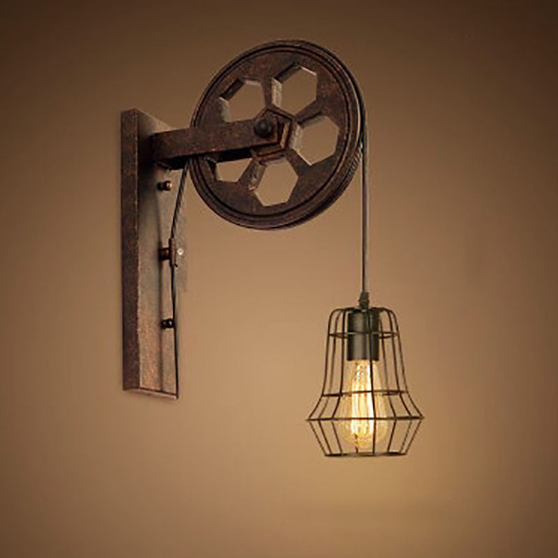 Industrial Vintage Iron Wall Sconce