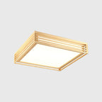 Wood Square LED Tatami Ceiling Light