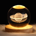Modern Star System Crystal Ball USB LED Night Light Table Lamp for Bedroom