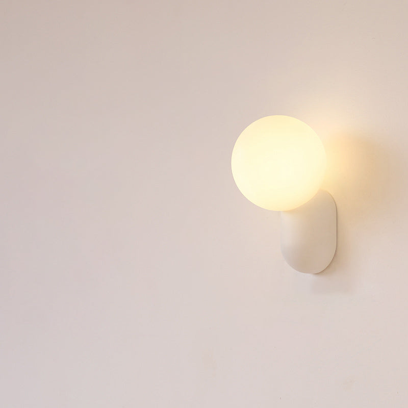 Macaron Resin Glass Ball Wall Sconce