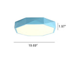 Diamond Geometry LED Flush Mount