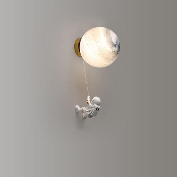Modern Astronaut Orb Wall Sconce
