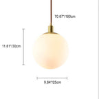 White Orb Nordic Pendant Light