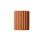 Scandinavian Resin Half Column 2-Light Wall Sconce