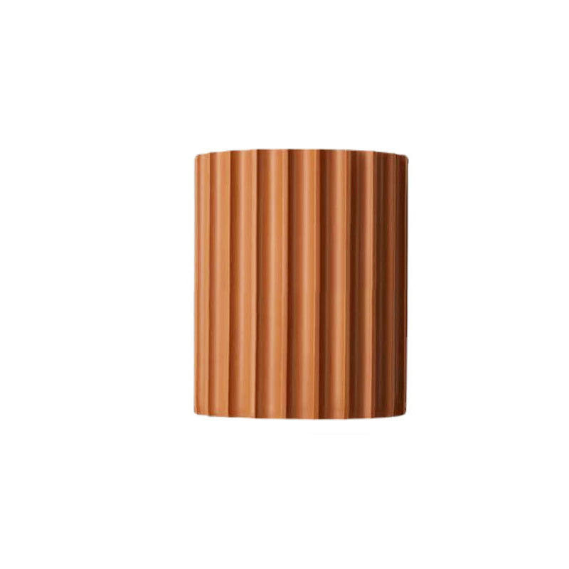 Scandinavian Resin Half Column 2-Light Wall Sconce