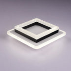 Nordic Acrylic LED Flush Mount Ceiling Light - Square & Circle Design
