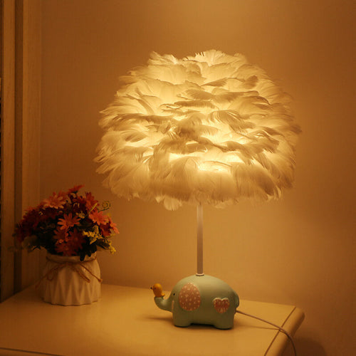 Children's Unicorn Feather Table Lamp
