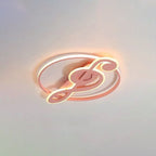 Nordic LED Ceiling Light with Music Notes Design