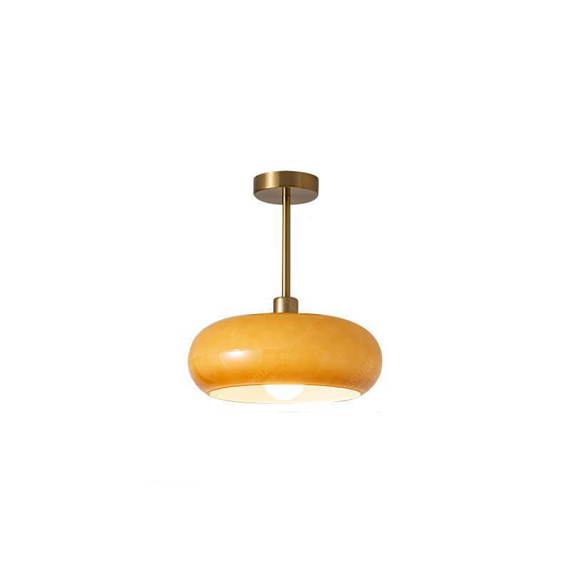 Modern Retro Round Glass Pendant Light