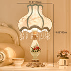Elegant European Resin Table Lamp - 1-Light Design for Bedroom