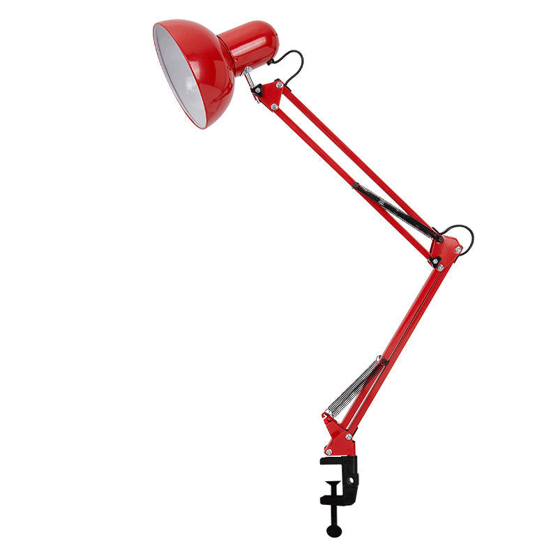 Minimalist Retractable Clip-On Table Lamp - Long Arm Design for Bedroom