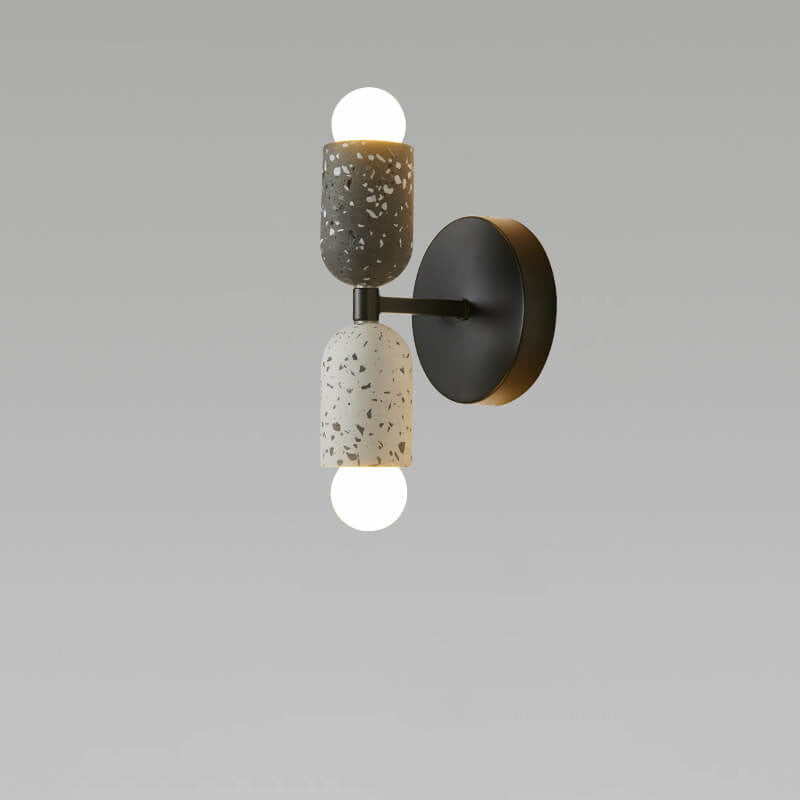 Wabi-Sabi Iron & Cement 2-Light Wall Sconce