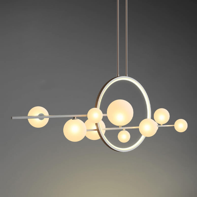 Contemporary Glass Bubble Chandelier - 7/10 Light Design