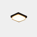 Contemporary Square Aluminum LED Flush Mount Ceiling Light for Outdoor Use