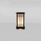 Premium Rectangular Parchment Wood Floor Lamp - 1-Light Design for Entertainment Spaces