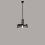 Industrial Tapered Cement Pendant Light - 1-Light Fixture for Living Room