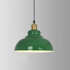 Vintage Green Iron Cone Pendant Light