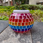 Premium Stained Glass Solar LED Outdoor Garden Light