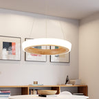Log Circle LED Island Chandelier
